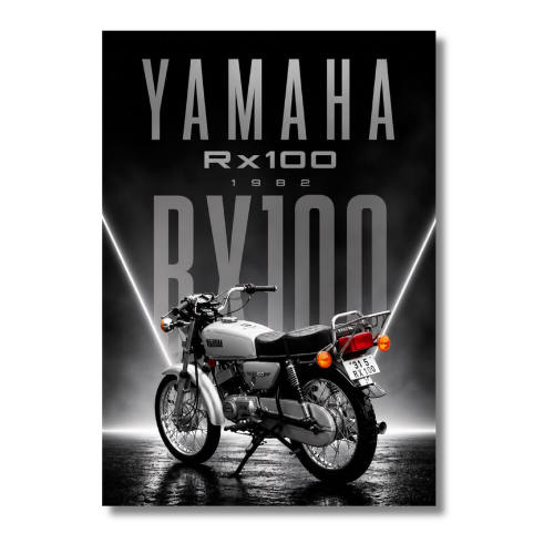 Yamaha RX100 1982 Wall Poster