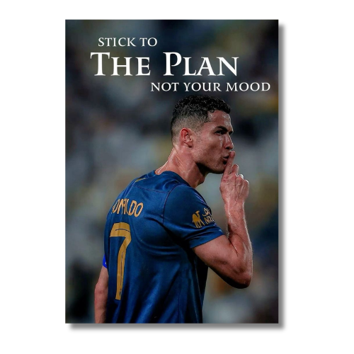 Ronaldo The Plan Motivational Wall Poster