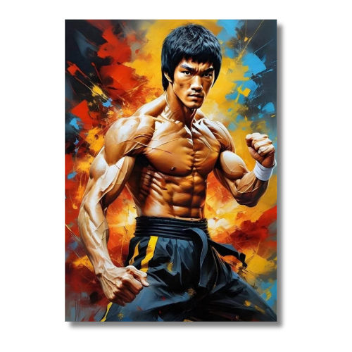 Bruce Lee Stance Wall Poster
