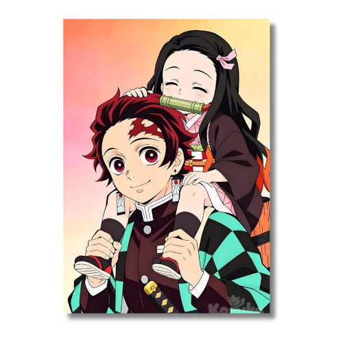 Demon Slayer Tanjiro and Nazuko Wall Poster