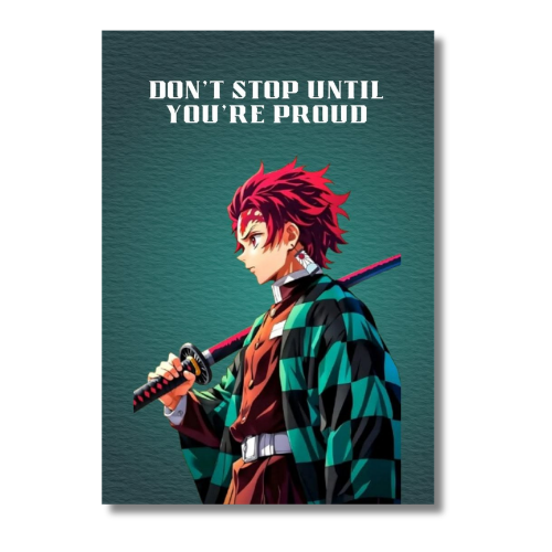 Demon Slayer Tanjiro Quote Wall Poster