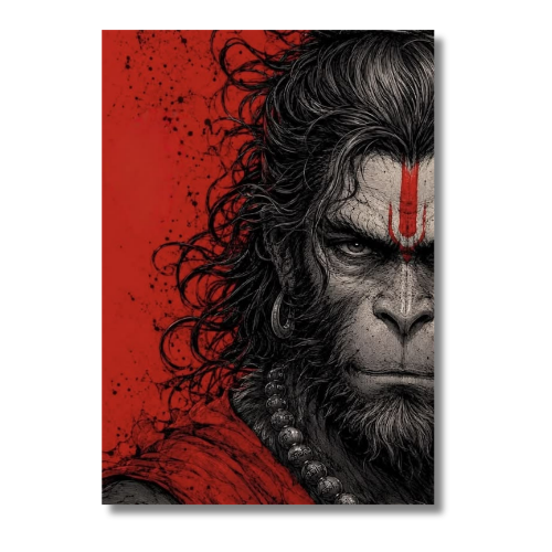 God Of Strength Hanuman Wall Poster