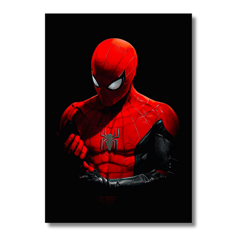 Spiderman Looking down Wall Poster