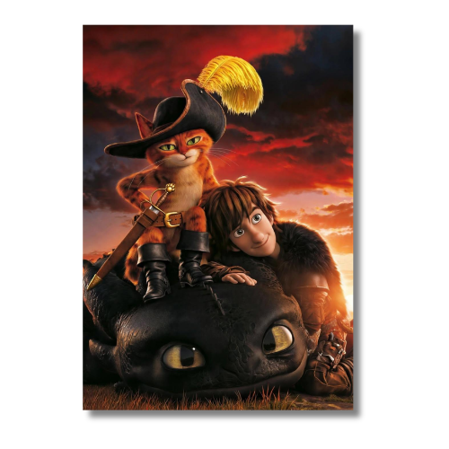 How To Train A Dragon Group Wall Poster