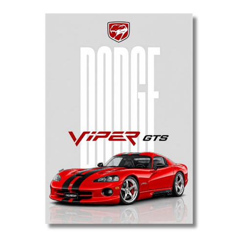 Dodge Viper GTS Car Wall Poster