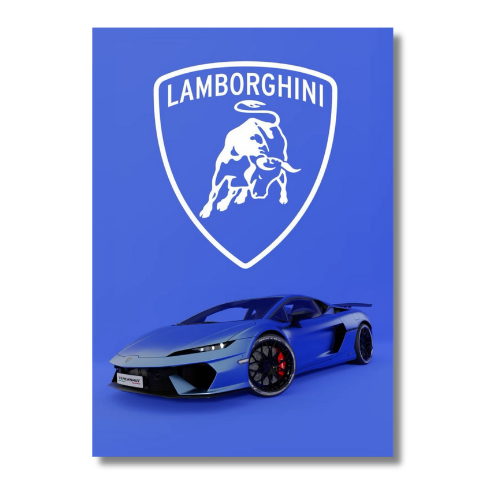 Lamborghini Temerario Car Wall Poster