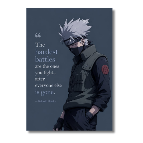 Kakahi Hardest Battles Motivational Wall Poster