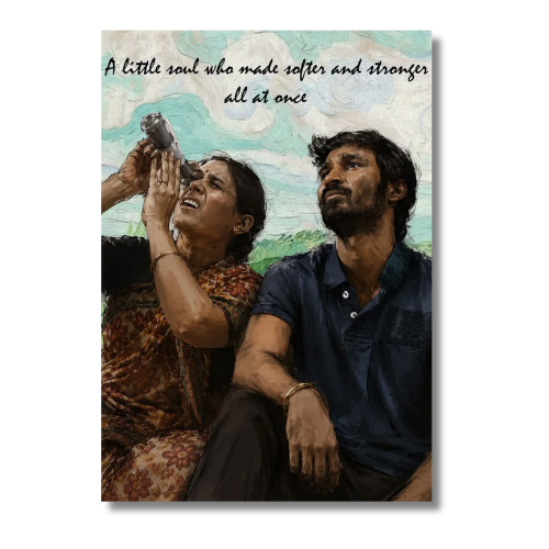 VIP Dhanush With Amma Wall Poster
