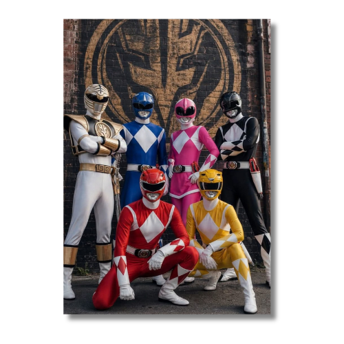 Power Rangers Rescue Force Group Wall Poster