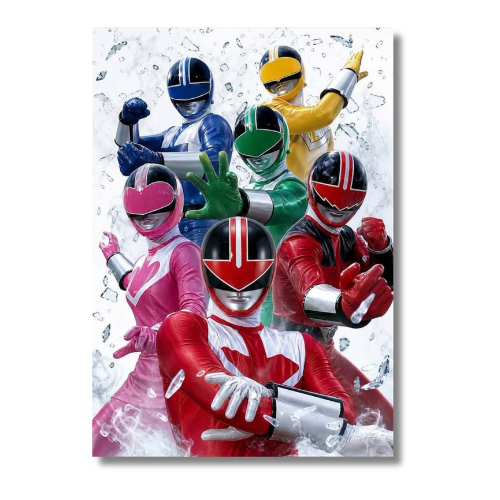 Power Rangers Time Force Group Wall Poster
