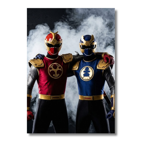 Power Rangers Ninja Strom Thunder Rangers Wall Poster