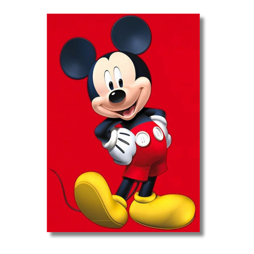 Micky Mouse Standing Wall Poster