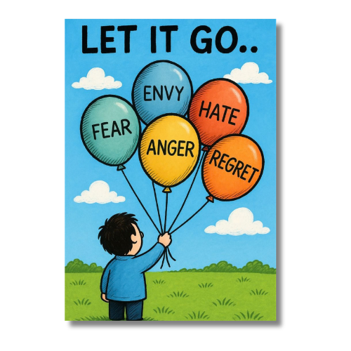 Let It Go Motivational Wall Poster