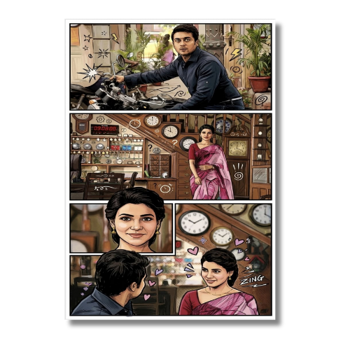 Suriya And Samantha 24 Movie Wall Poster