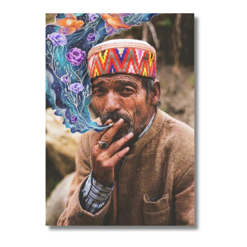 Men Mocking Cigar Wall Poster