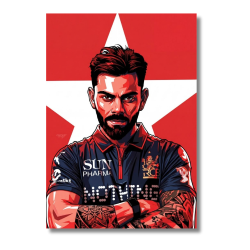 Virat Kholi Folding Hands Wall Poster
