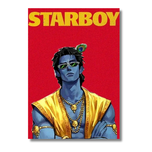 Krishnar Starboy Wall Poster