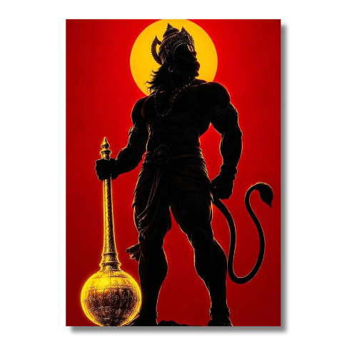 Hanuman Standing Wall Poster