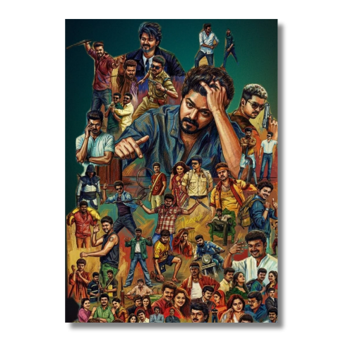 Tamil Cinema All Actor Collection Wall Poster