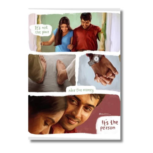 Ghajini Surya Asin Wall Poster