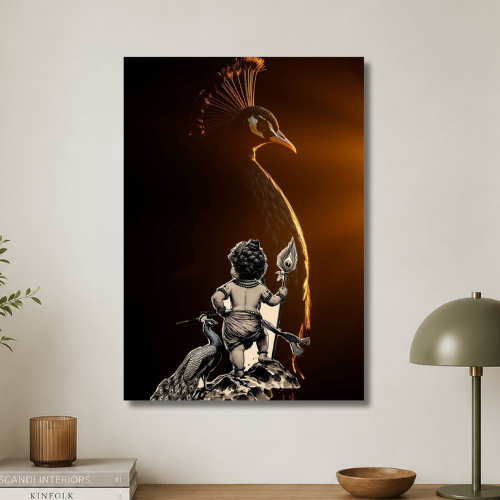 Murugan the god of peacock Wall poster