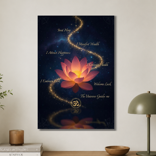 Saraswati devi's lotus:power wall poster