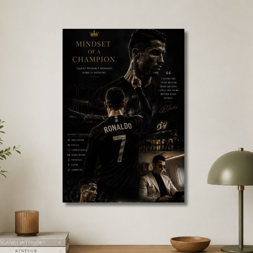 Mindset of a champion wall poster