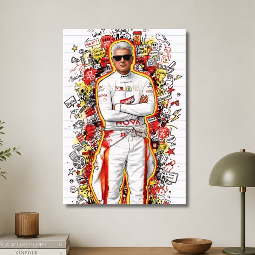 AK's racing era wall poster