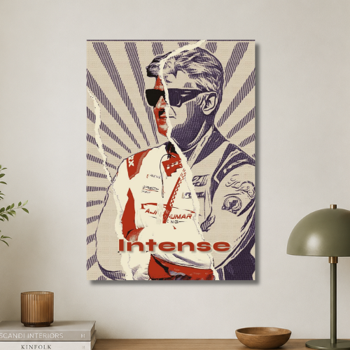 Ajith Kumar intense wall poster