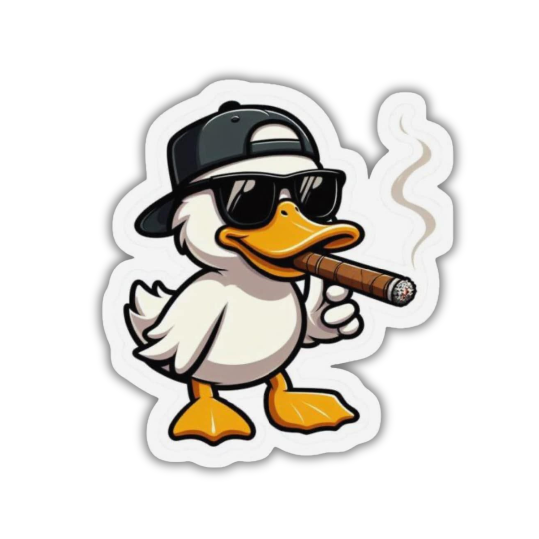 Thug duck sticker