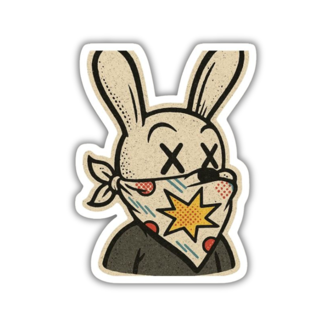 Rebal rabbit Sticker