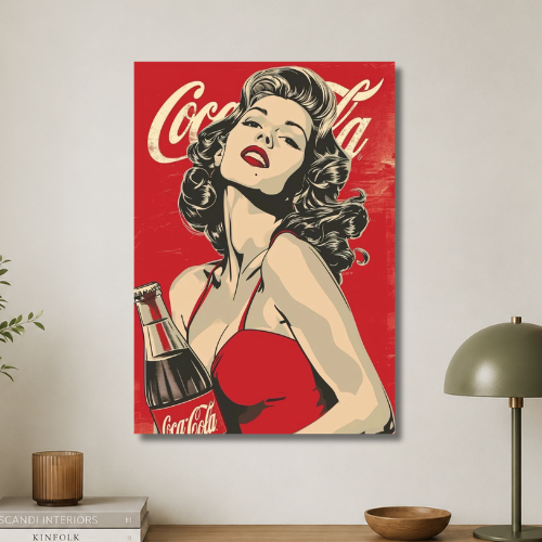 Coco-cola wall poster