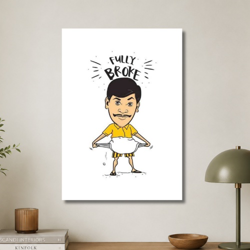Vadivelu: Fully broke wall poster