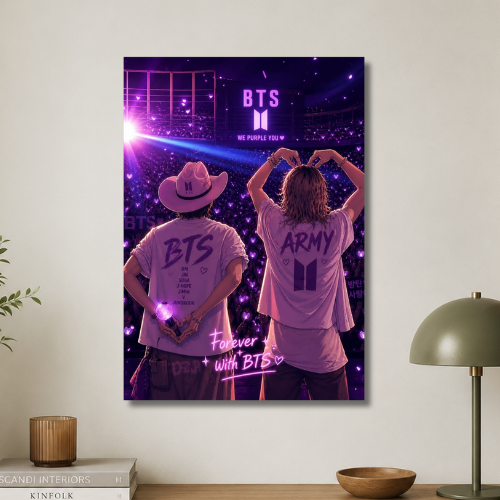 Forever with BTS wall poster