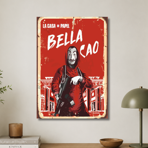 Money heist: Bella Cao wall poster