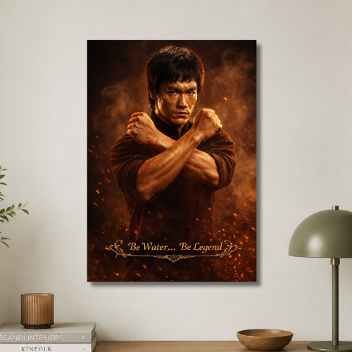 Be water, be legend wall poster