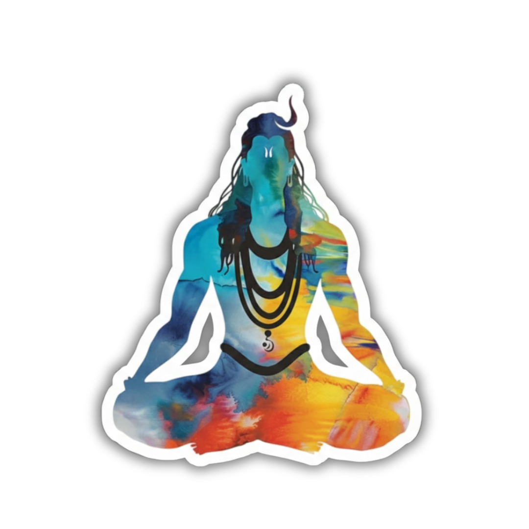 Meditative Mahadev Sticker