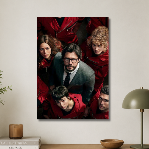 Money heist: the red wall poster