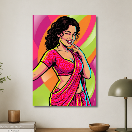 Pink lady wall poster