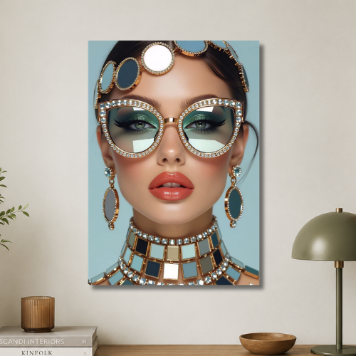 Miror lady wall poster