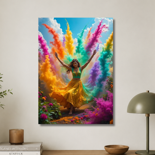 Holi festival wall poster