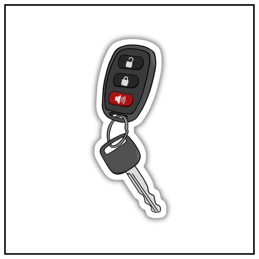 Car Key Sticker