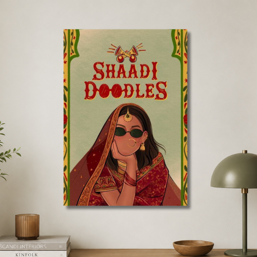 Shaadi doodles wall poster