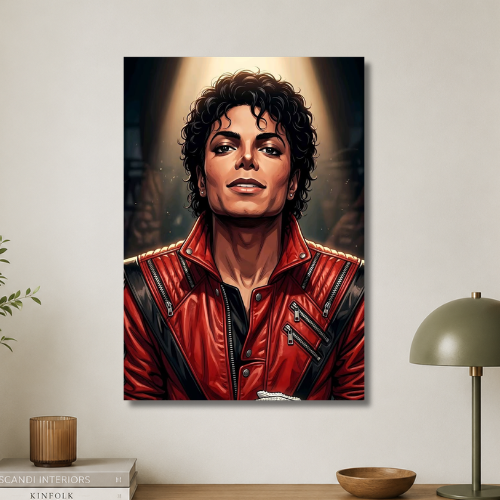 Michael jackson:red jacket wall poster