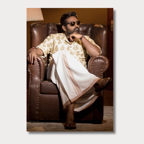 Vijay sethupathu: vibez wall poster