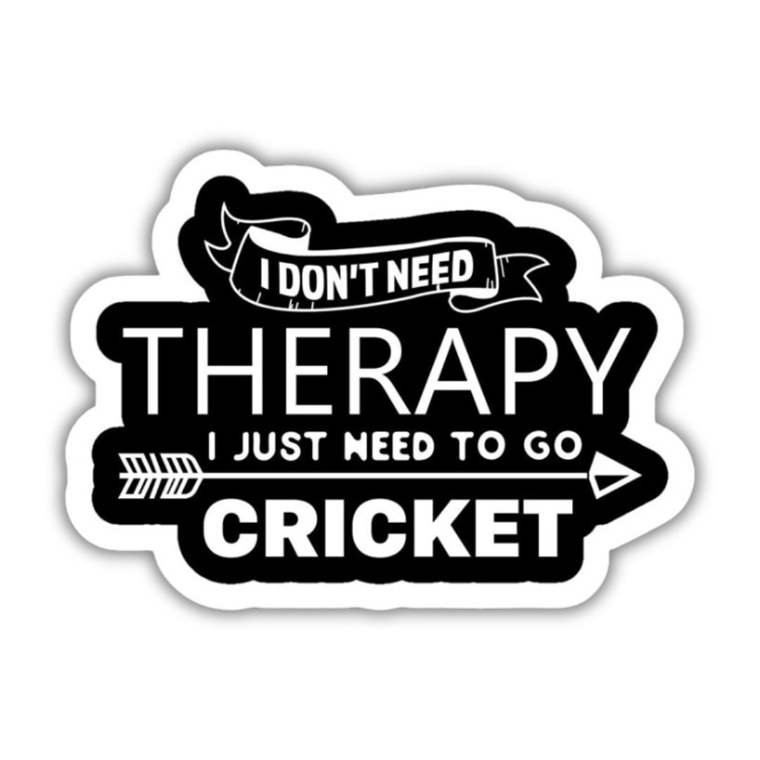 Cricket therapy sticker