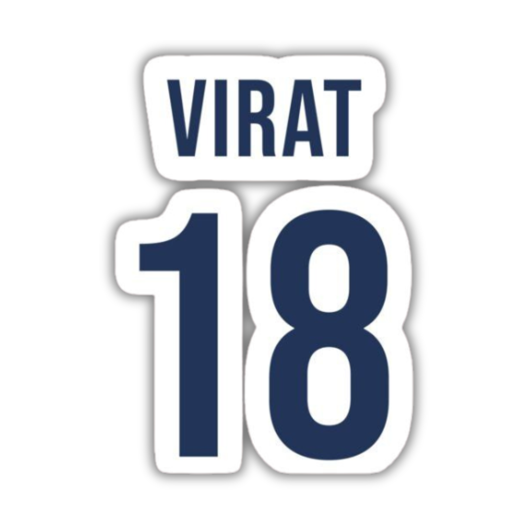 Virat 18 sticker