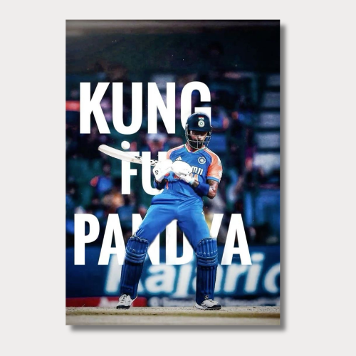 Hardik Pandya Kung Fu Pandya Wall Poster