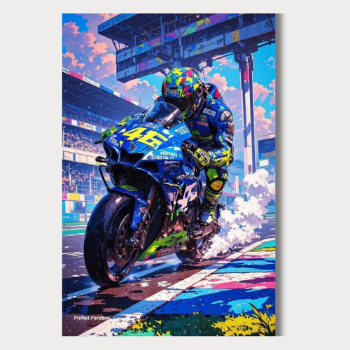 Bike 46 Biker Wall Poster