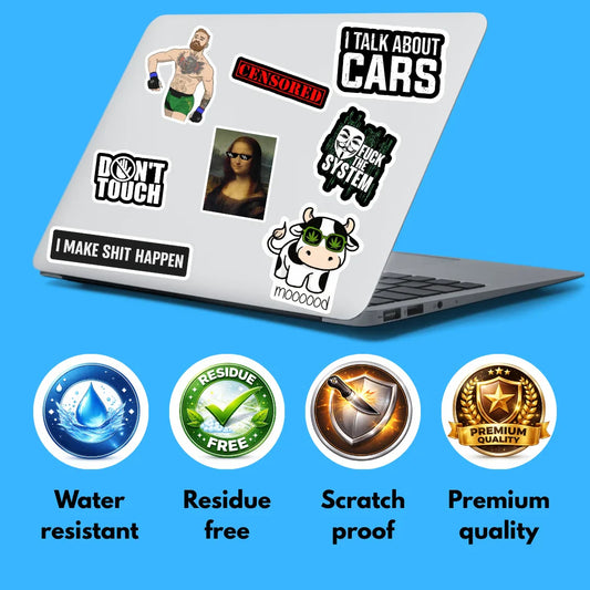 No thoughts, just snacks Sticker